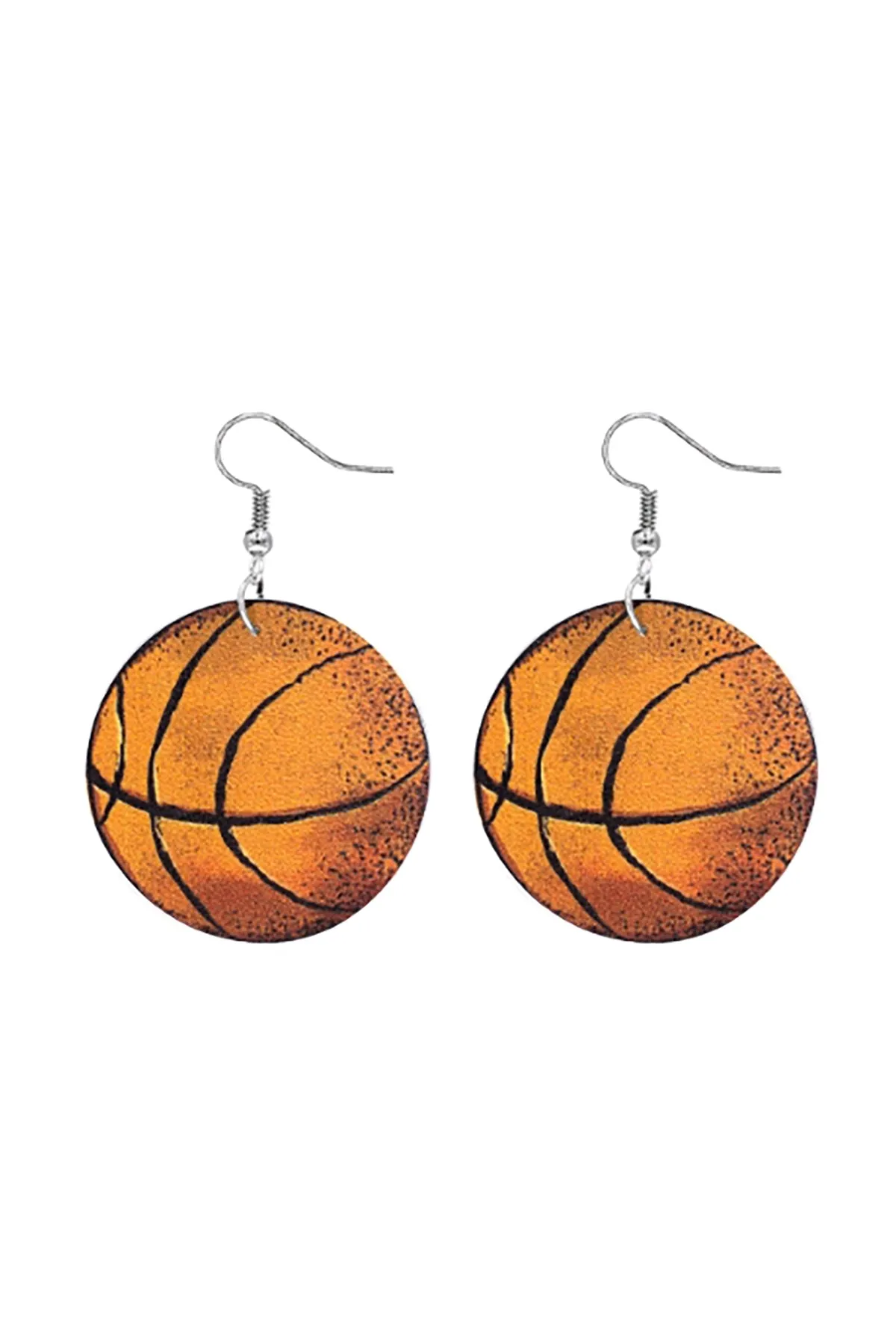 27706 - GAMEDAY BASKETBALL PRINT EARRINGS