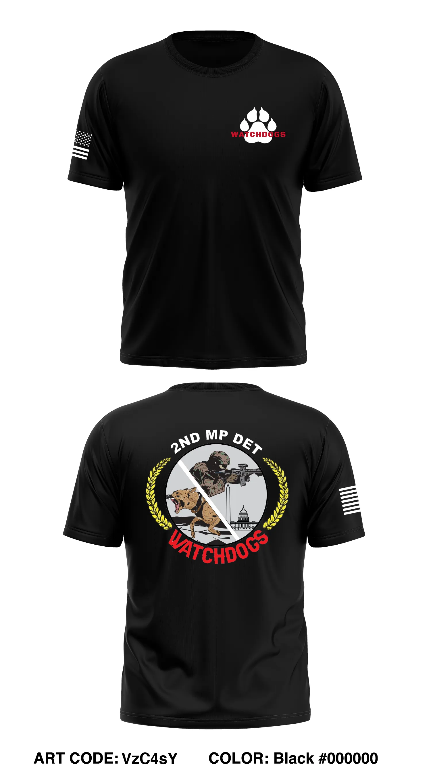 2nd MP Det Core Men's SS Performance Tee - VzC4sY