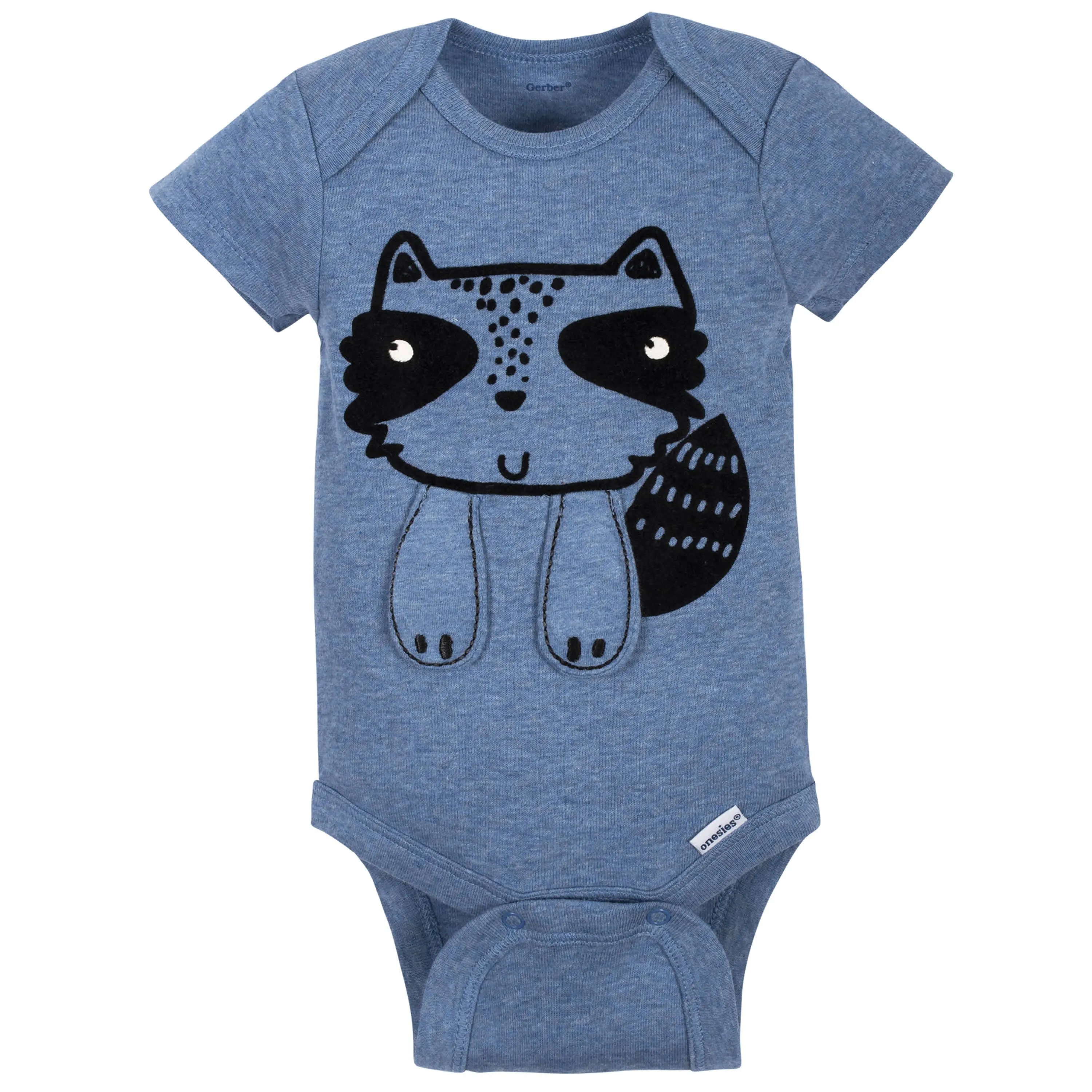 3-Pack Baby Boys Raccoon Short Sleeve Onesies® Bodysuits