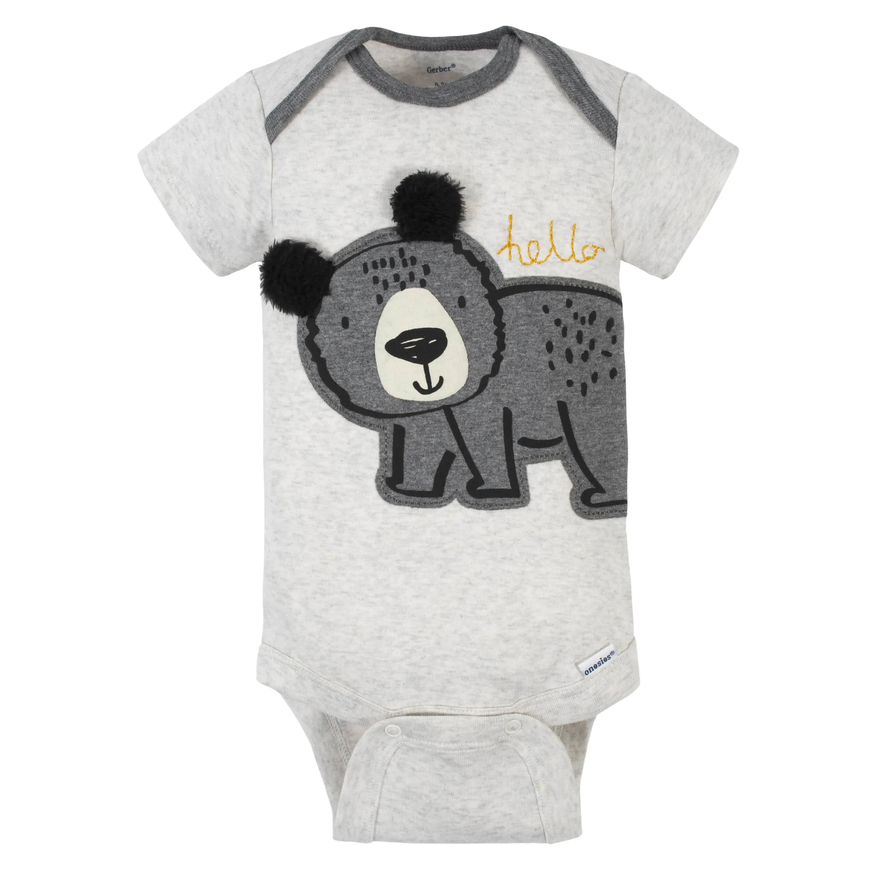 5-Pack Baby Boys Bear Short Sleeve Onesies® Bodysuits