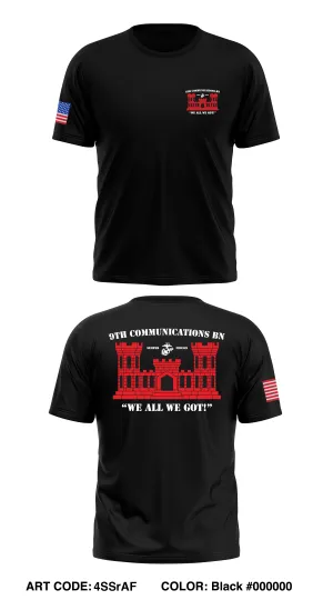 9th Communications BN Store 1 Core Men's SS Performance Tee - 4SSrAF