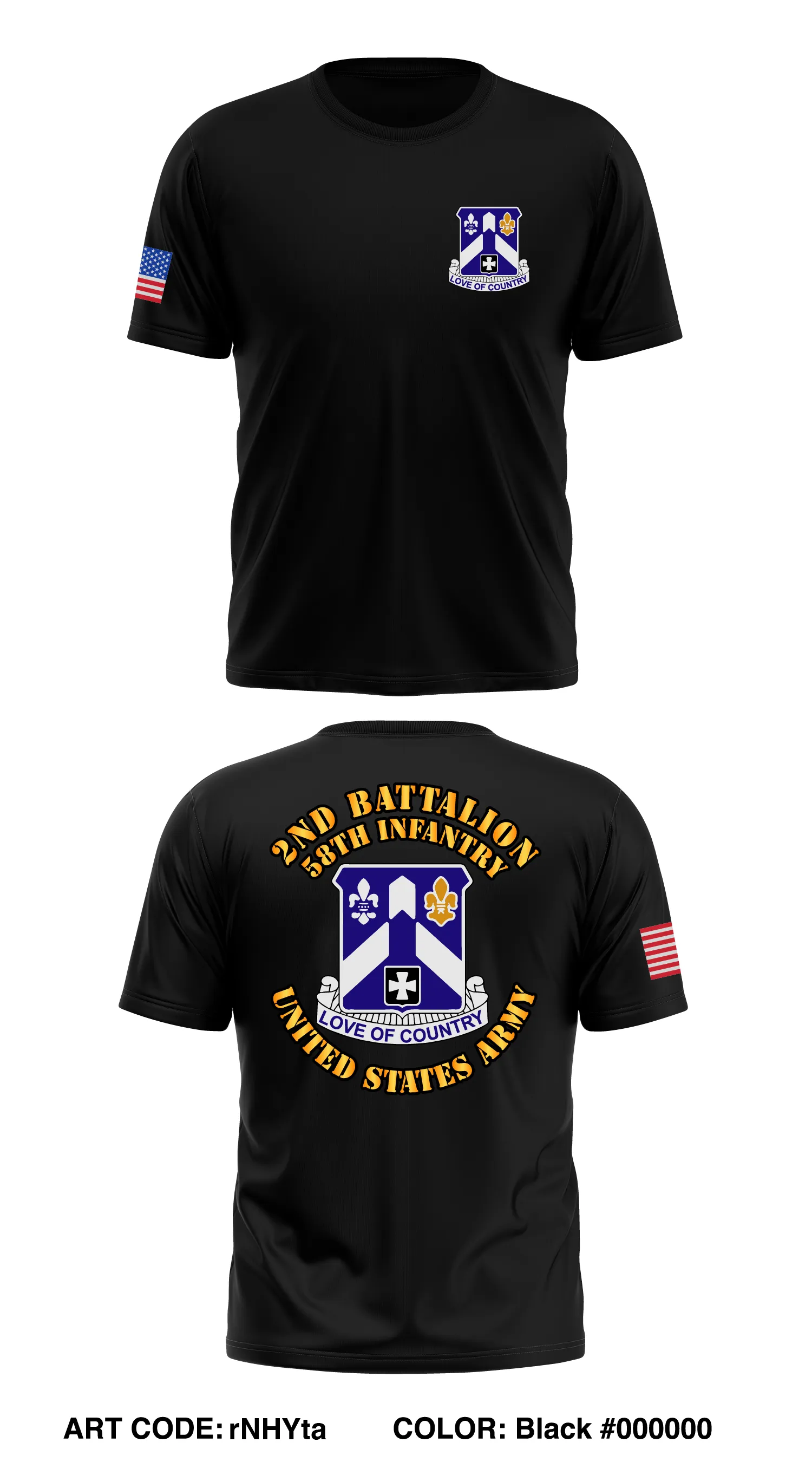 A Co, 2 BN, 58th RGT Store 1 Core Men's SS Performance Tee - rNHYta