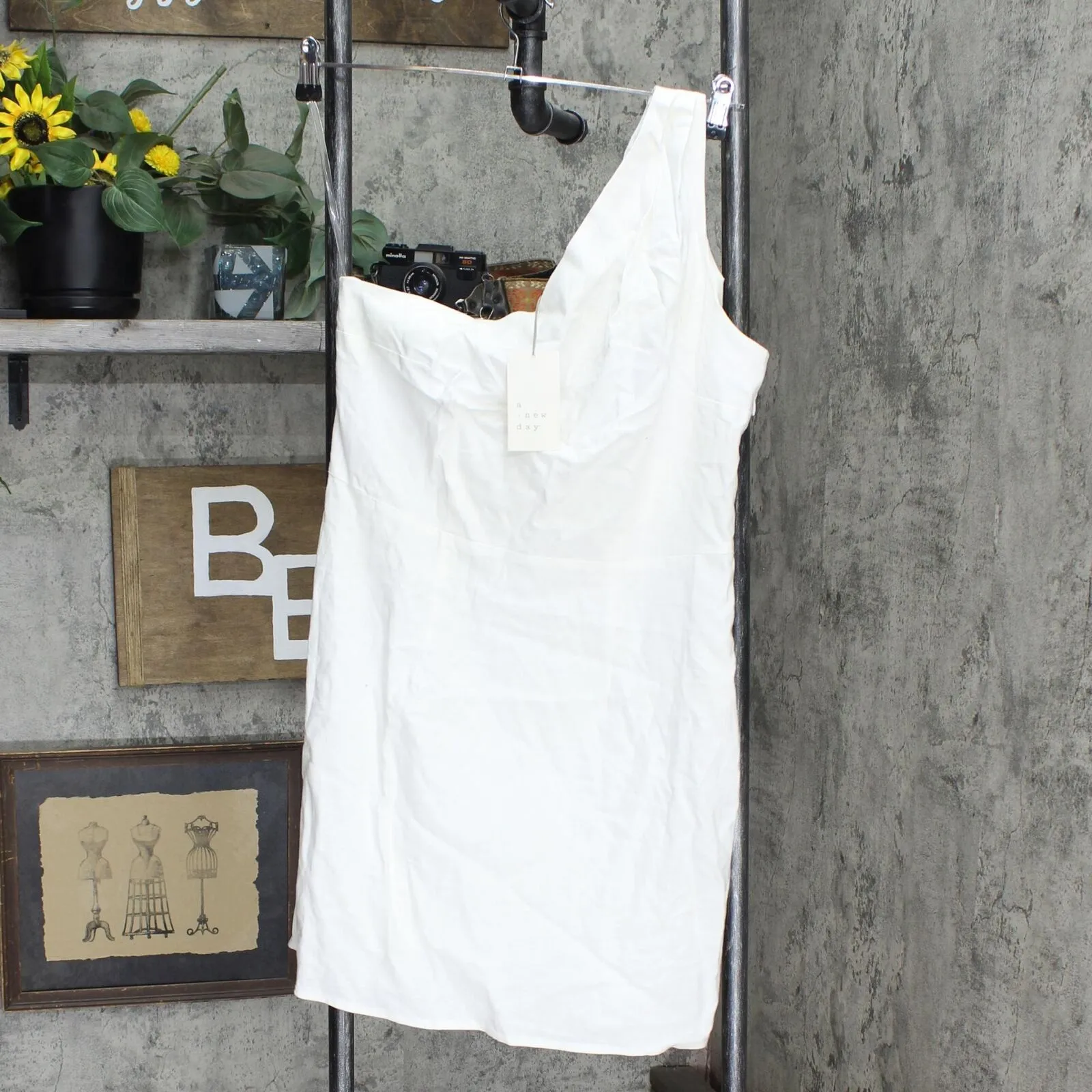 A New Day Women's Sleeveless One Shoulder Dress Z92W39