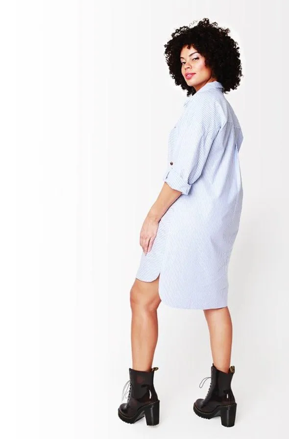 Alaia Shirt Dress // Striped