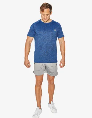 All Day Every Day Tee Marl - Marl Blue