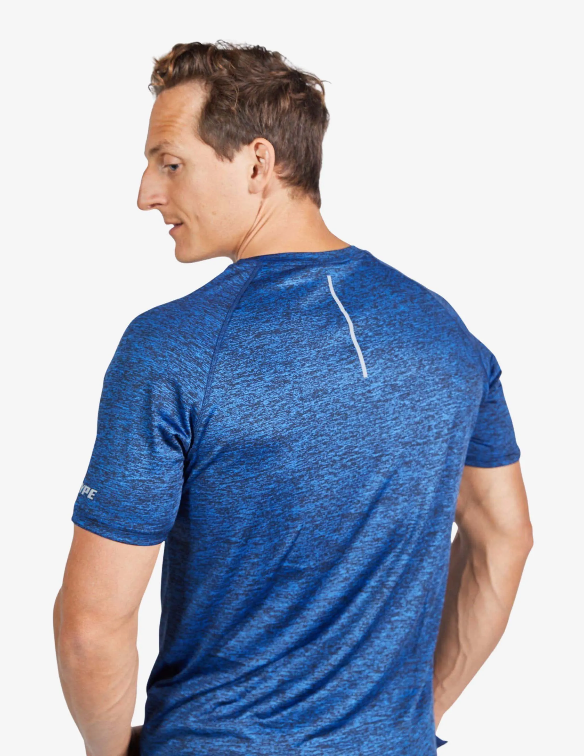 All Day Every Day Tee Marl - Marl Blue