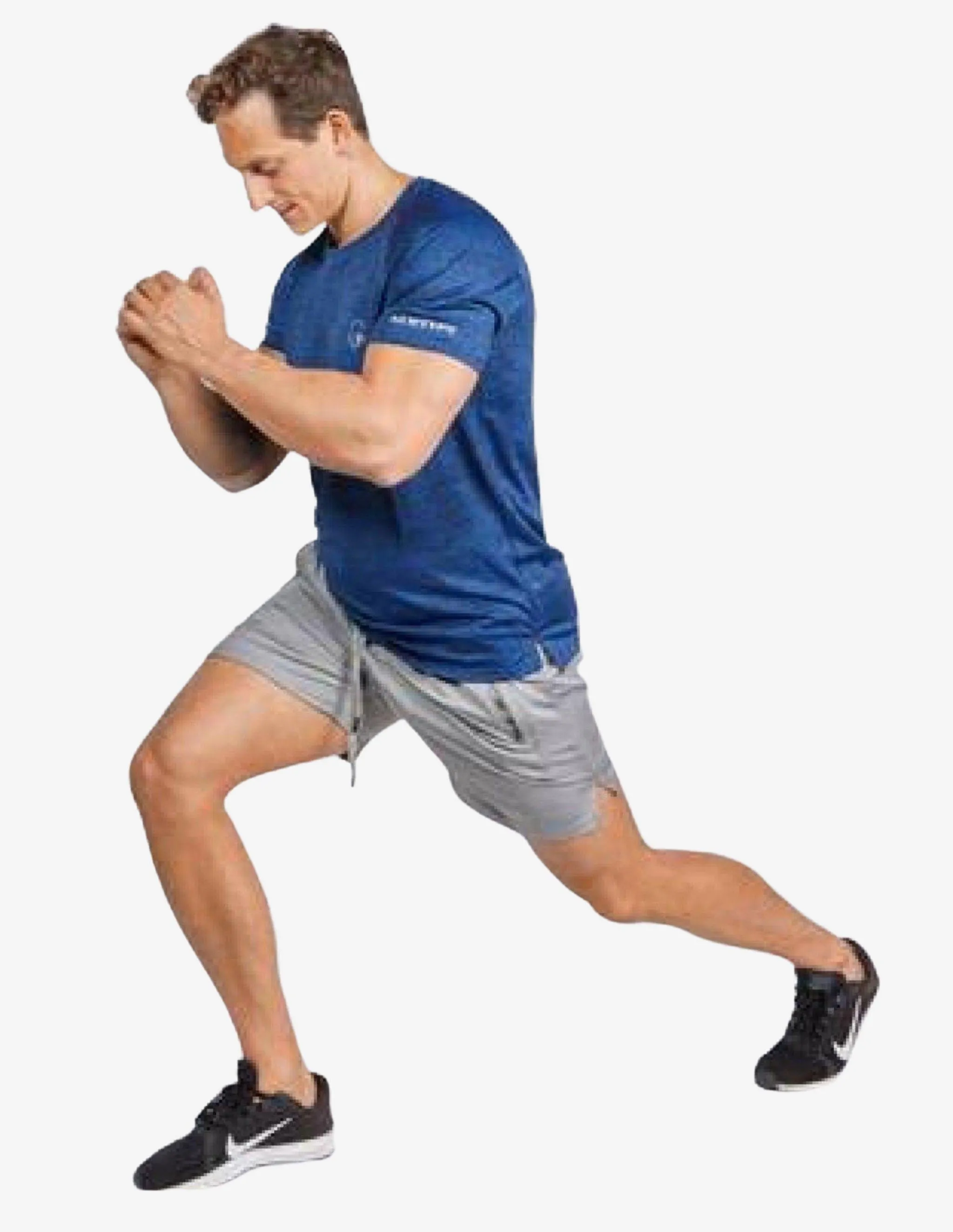All Day Every Day Tee Marl - Marl Blue