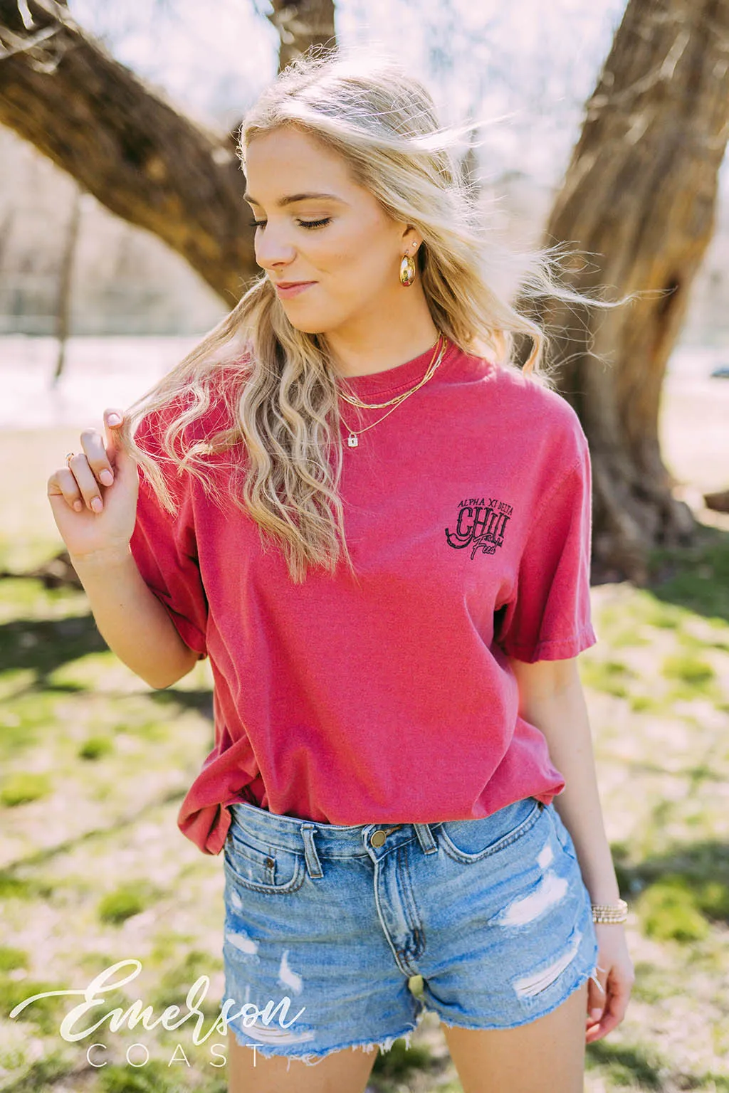Alpha Xi Delta Chili Feed Tee