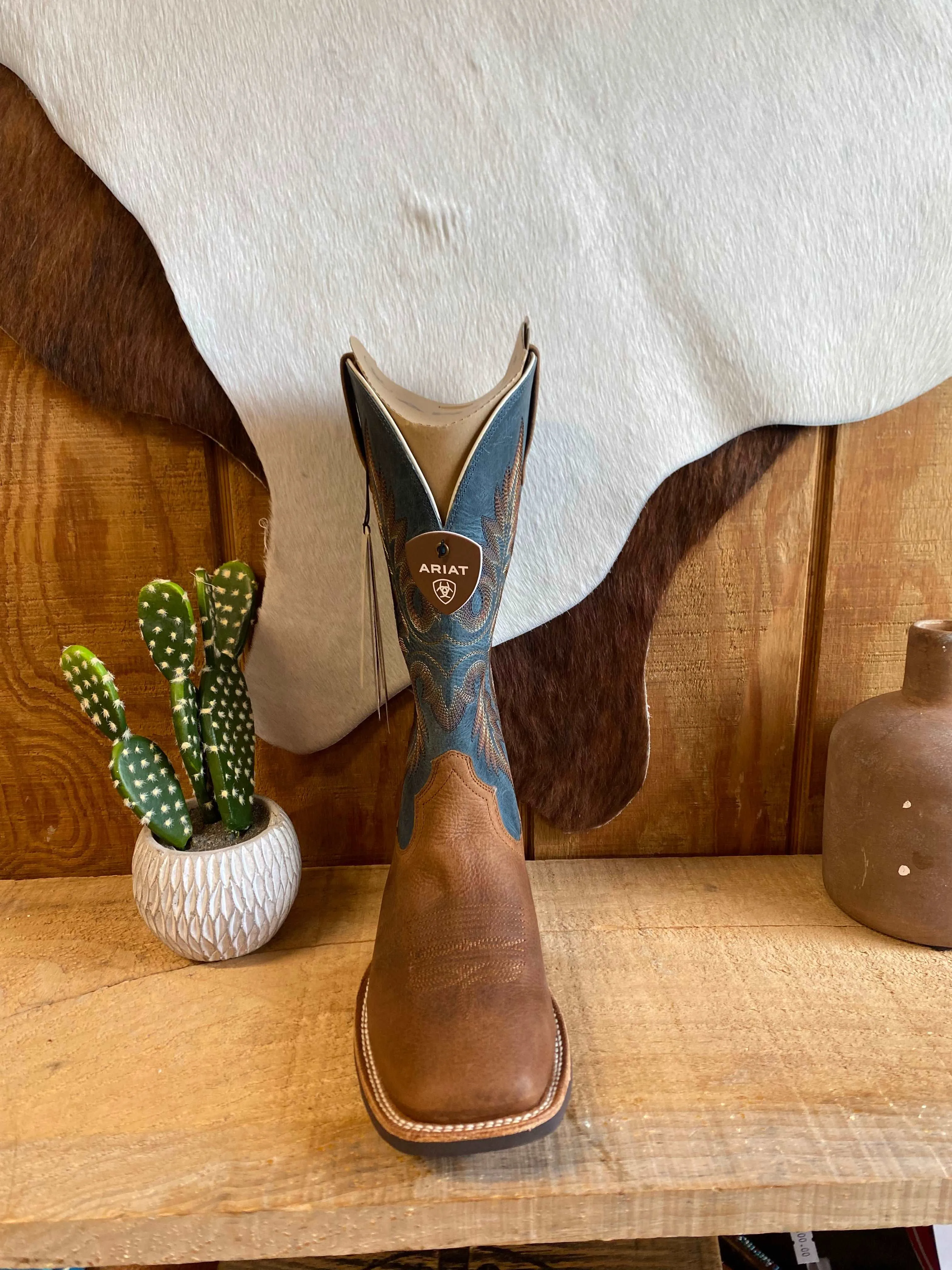 Ariat Men's Hudson Cowboy Boots-Wicker Brown