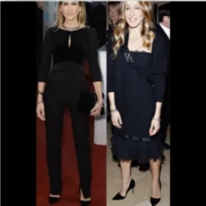 ASO Carrie Bradshaw Jean Michel Cazabat Black Suede D’Orsay Sex In The City