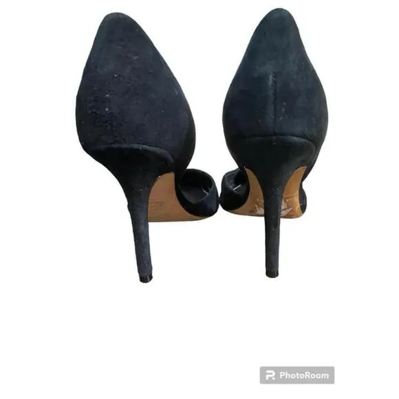 ASO Carrie Bradshaw Jean Michel Cazabat Black Suede D’Orsay Sex In The City