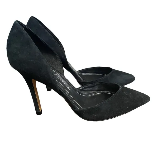 ASO Carrie Bradshaw Jean Michel Cazabat Black Suede D’Orsay Sex In The City