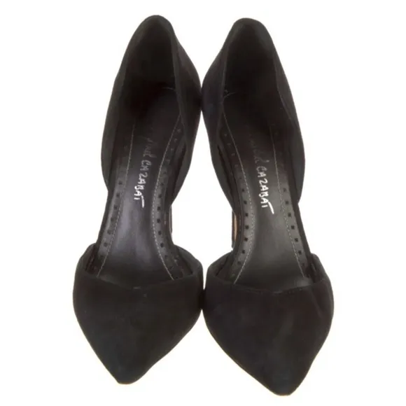 ASO Carrie Bradshaw Jean Michel Cazabat Black Suede D’Orsay Sex In The City