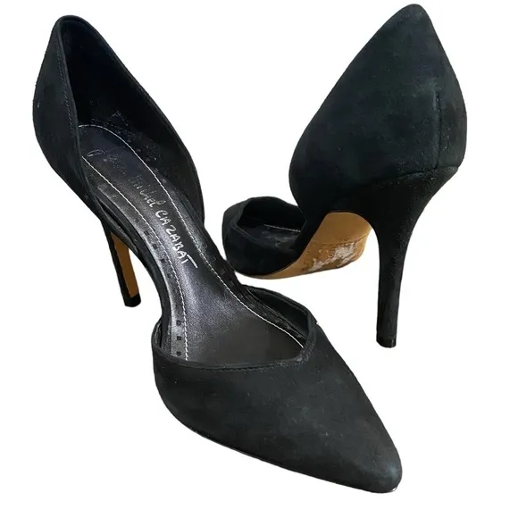 ASO Carrie Bradshaw Jean Michel Cazabat Black Suede D’Orsay Sex In The City
