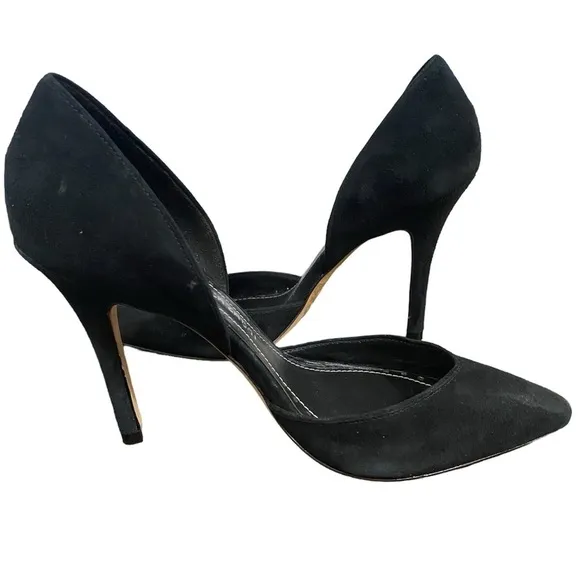 ASO Carrie Bradshaw Jean Michel Cazabat Black Suede D’Orsay Sex In The City