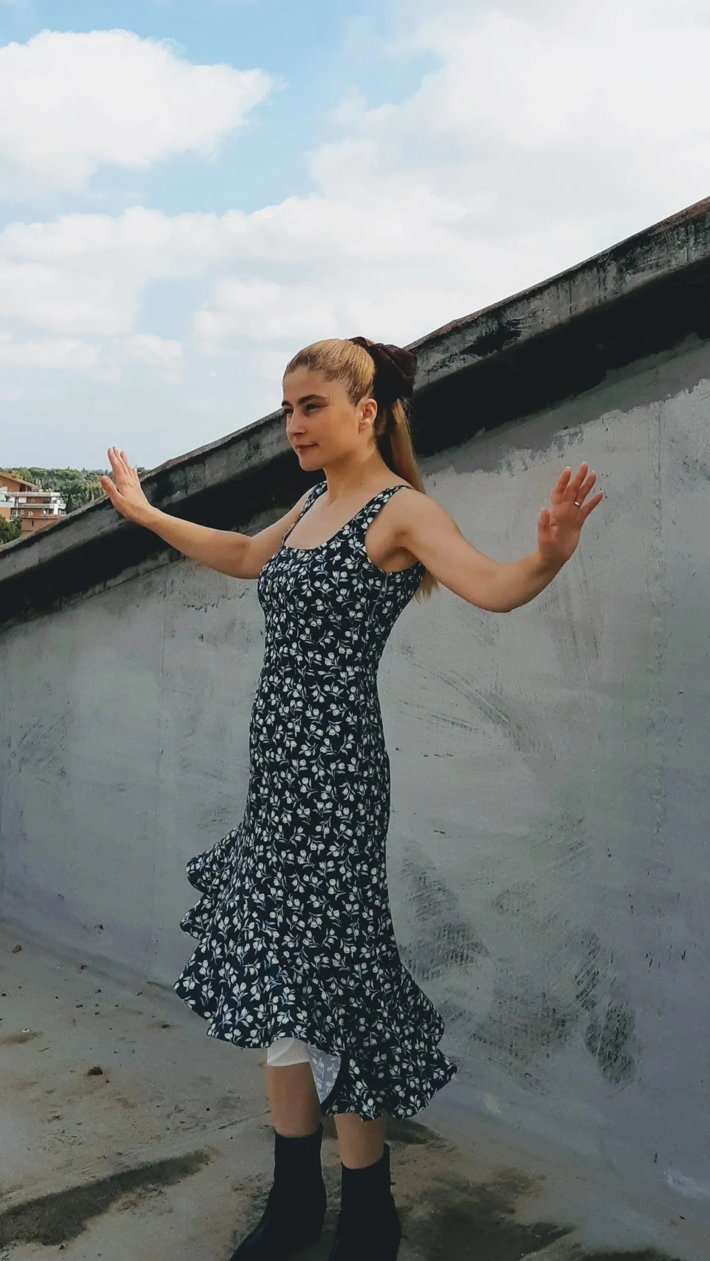 Asymmetric Midi Dress Sewing Pattern N.98