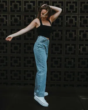 Asymmetrical 90’s Jeans