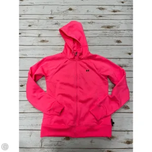 Athletic Jacket By Under Armour In Coral, Size: L