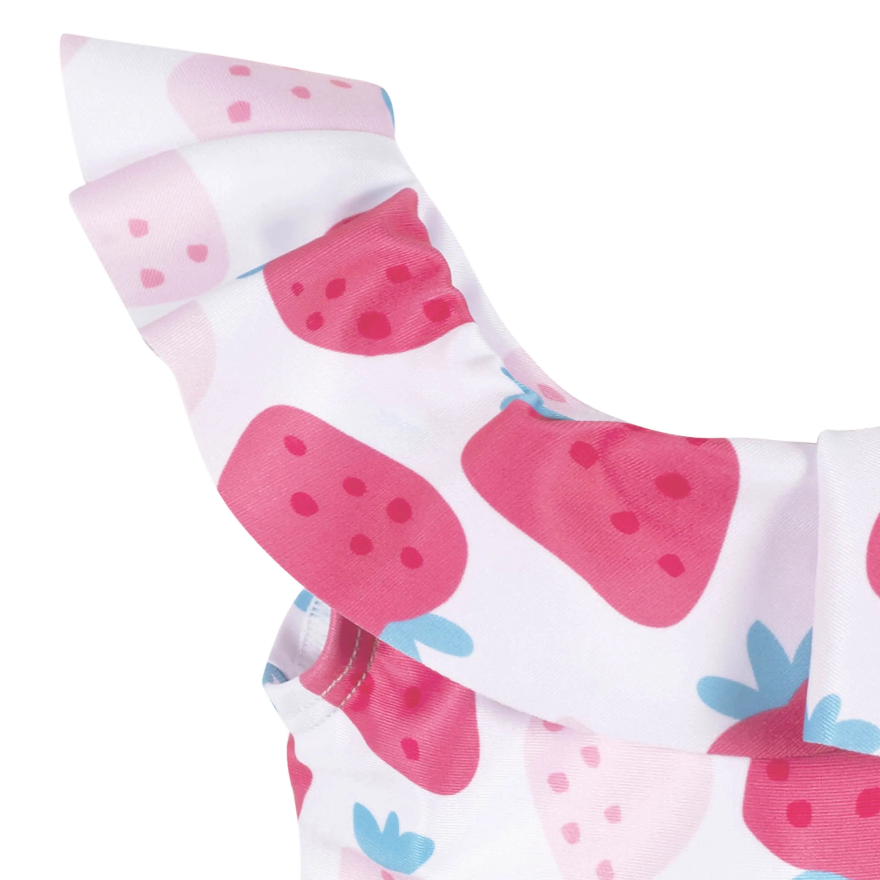 Baby & Toddler Girls UPF 50  Strawberry One-Piece Swimsuit With Ruffle