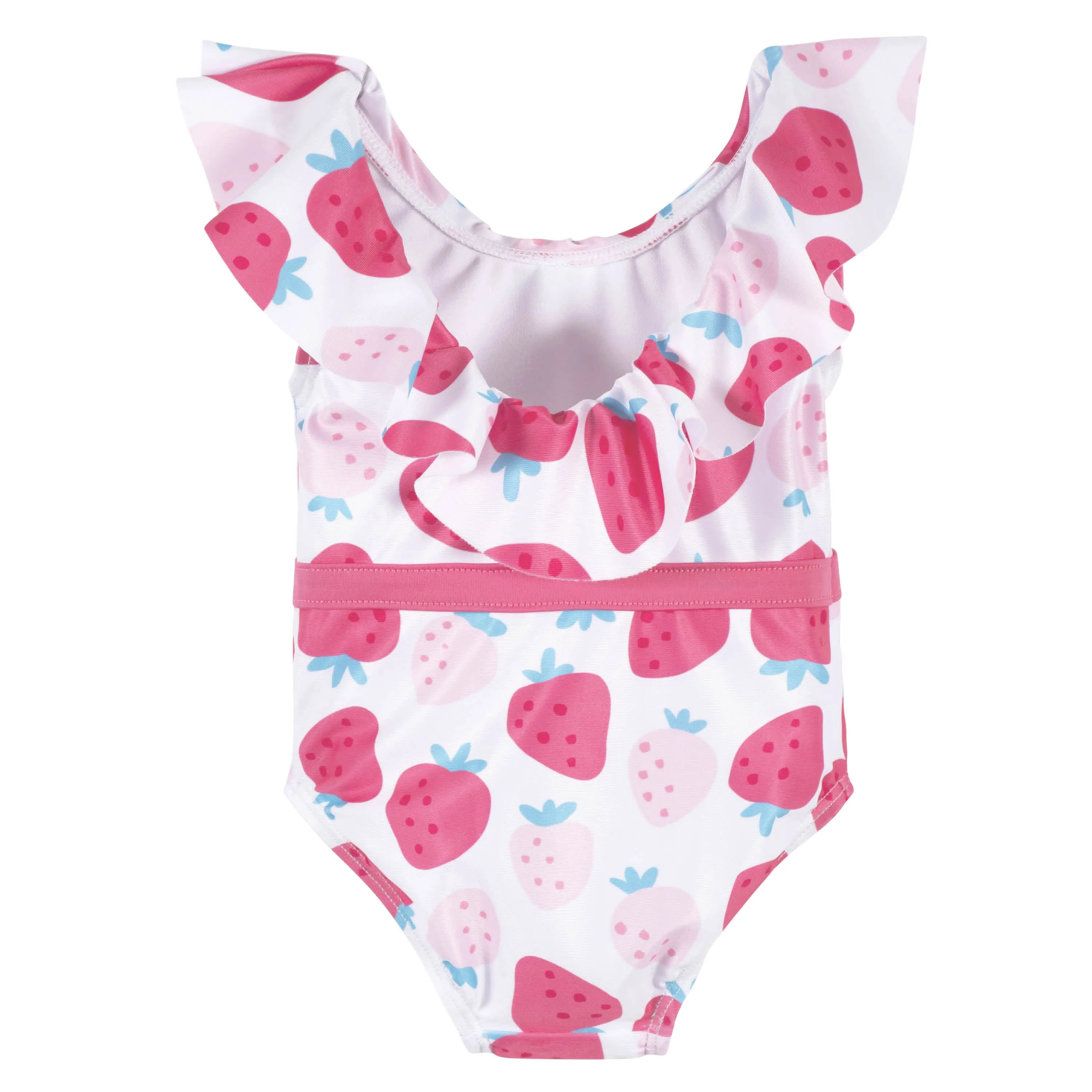 Baby & Toddler Girls UPF 50  Strawberry One-Piece Swimsuit With Ruffle