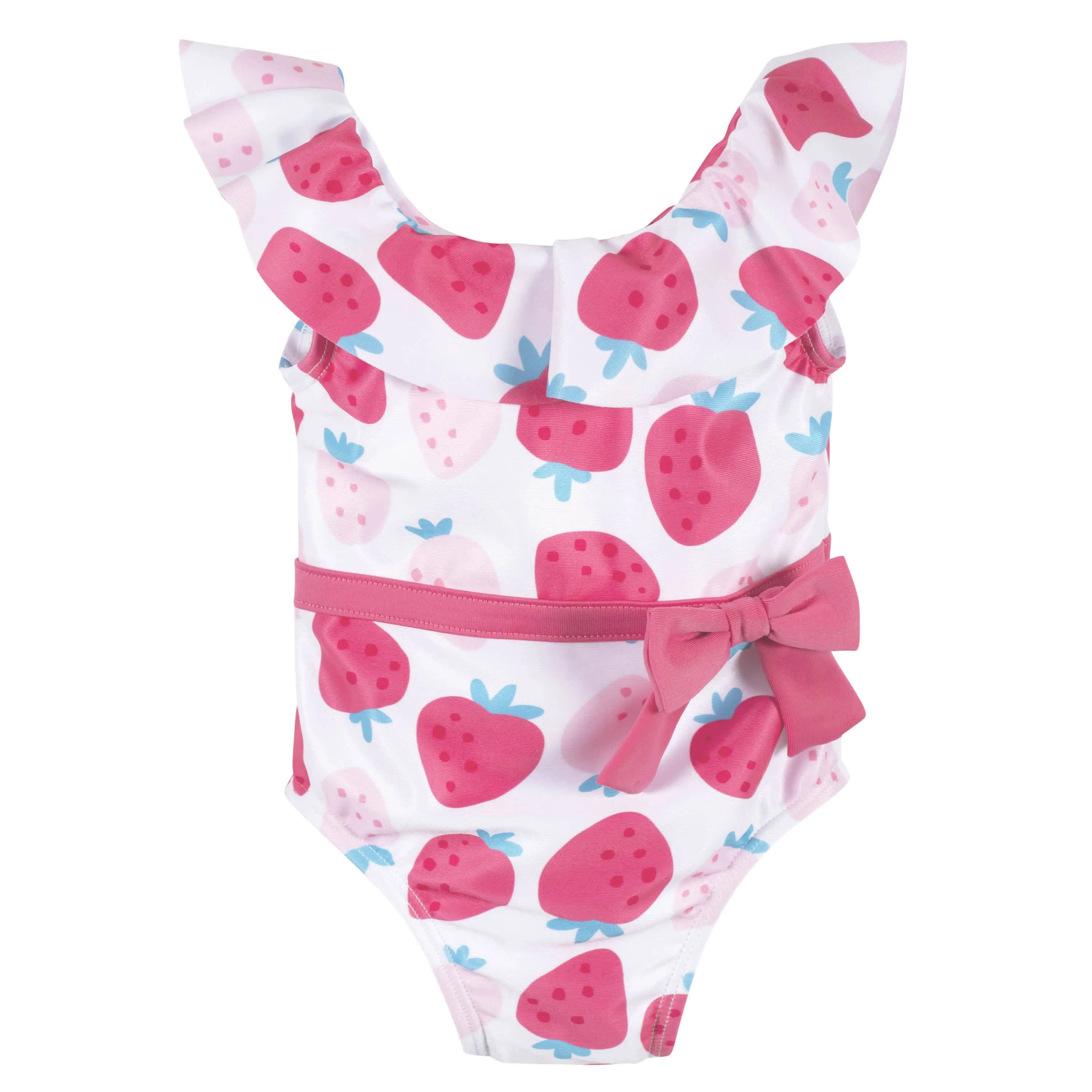 Baby & Toddler Girls UPF 50  Strawberry One-Piece Swimsuit With Ruffle