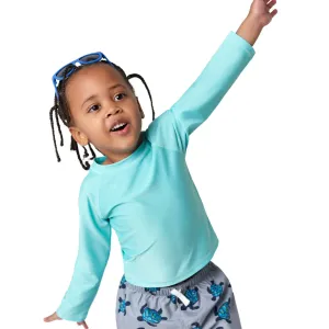 Baby & Toddler Neutral UPF 50  Aqua Rash Guard