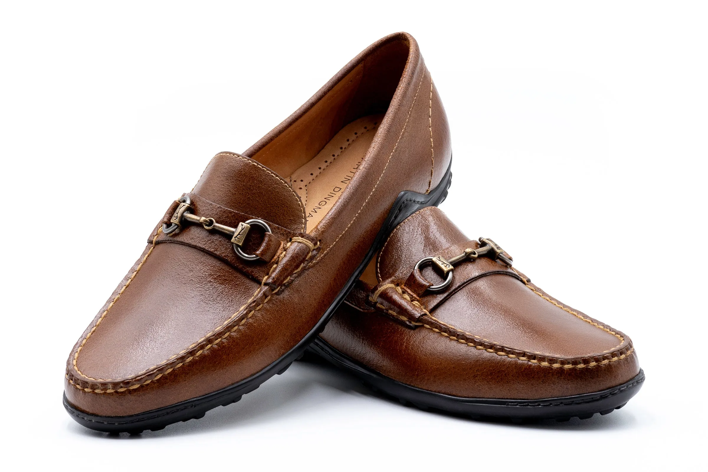 Bill Water Buffalo Horse Bit Loafers - Burnt Cedar