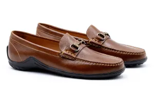 Bill Water Buffalo Horse Bit Loafers - Burnt Cedar