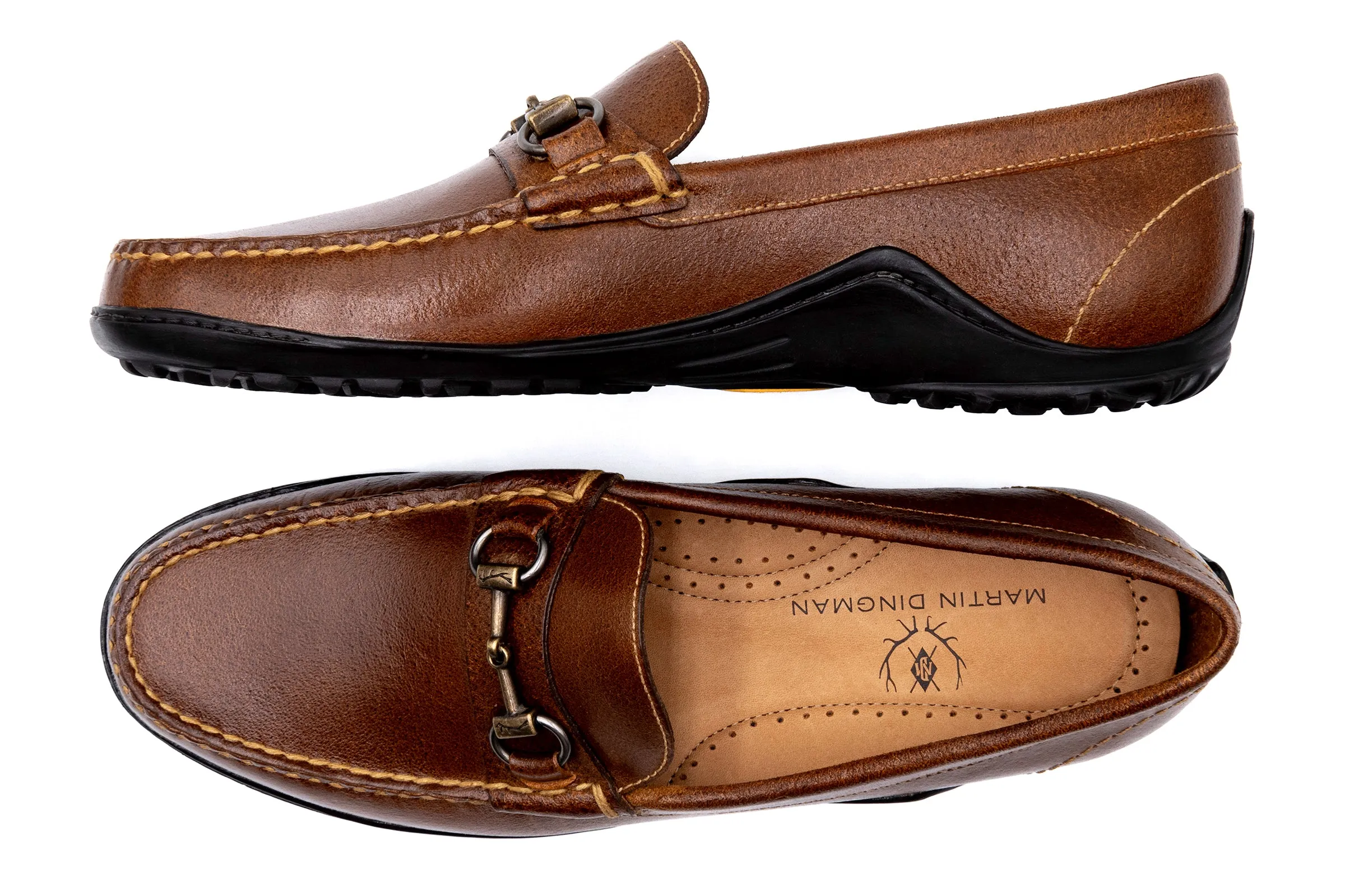 Bill Water Buffalo Horse Bit Loafers - Burnt Cedar