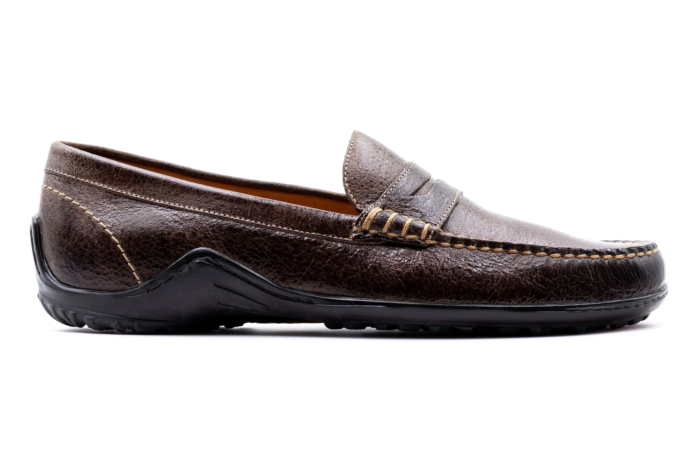 Bill Water Buffalo Penny Loafers - Walnut