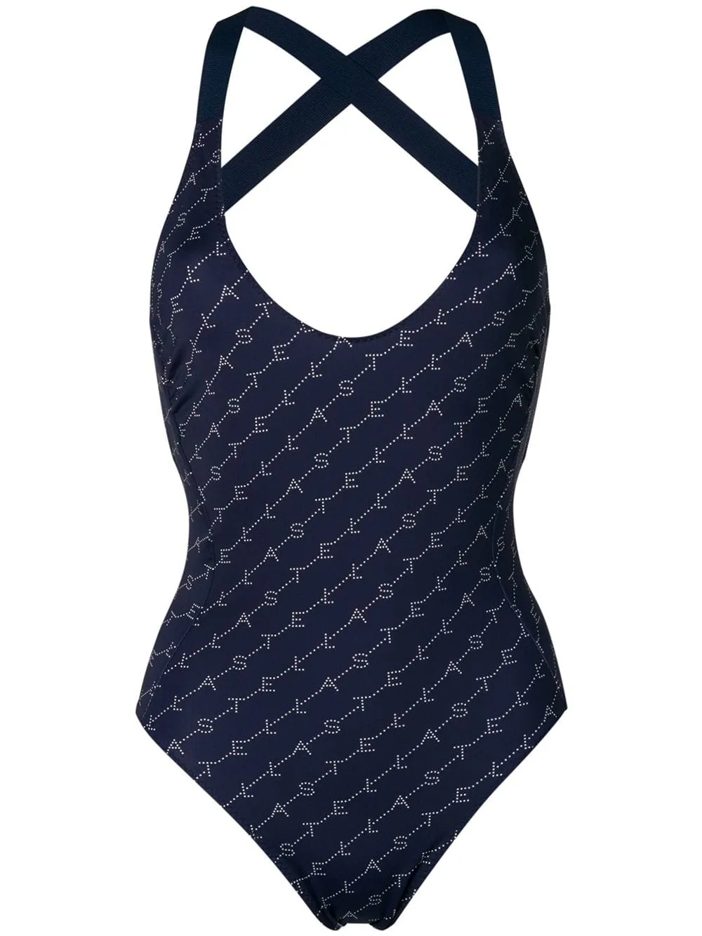 BLUE MONOGRAM SWIMSUIT