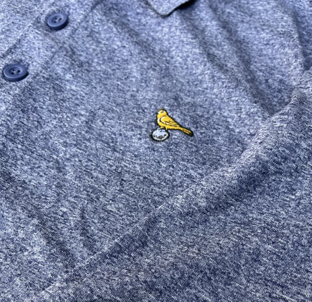 Boston Scally The Birdie Polo - Heather Navy