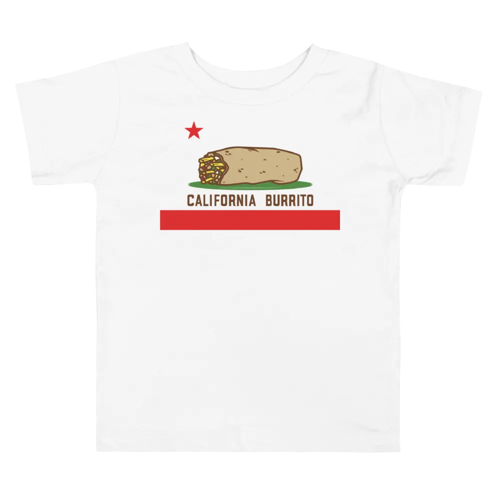 California Burrito Kids White Short Sleeve Tee