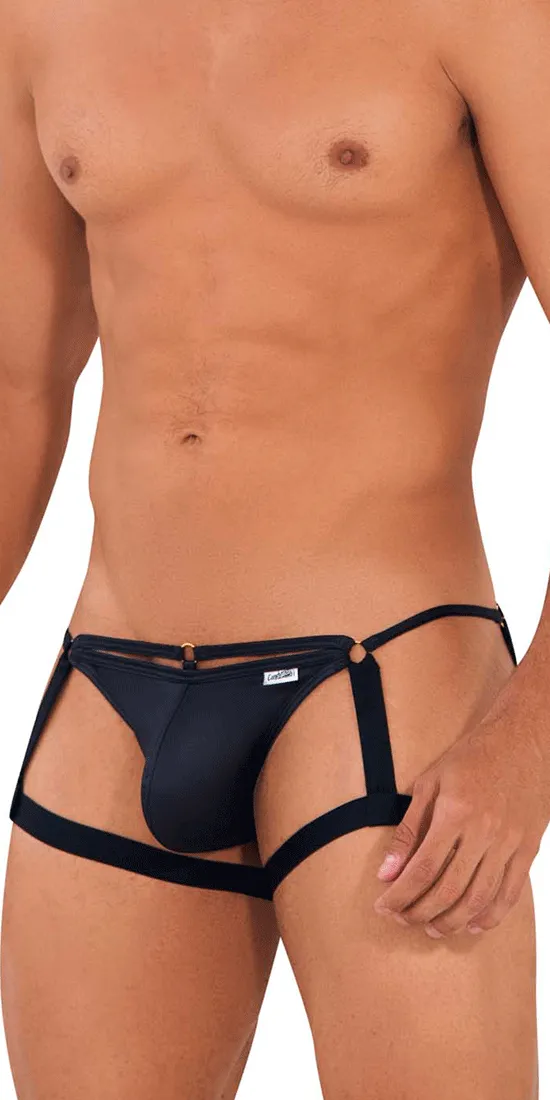 Candyman 99705 Garter Jockstrap Black