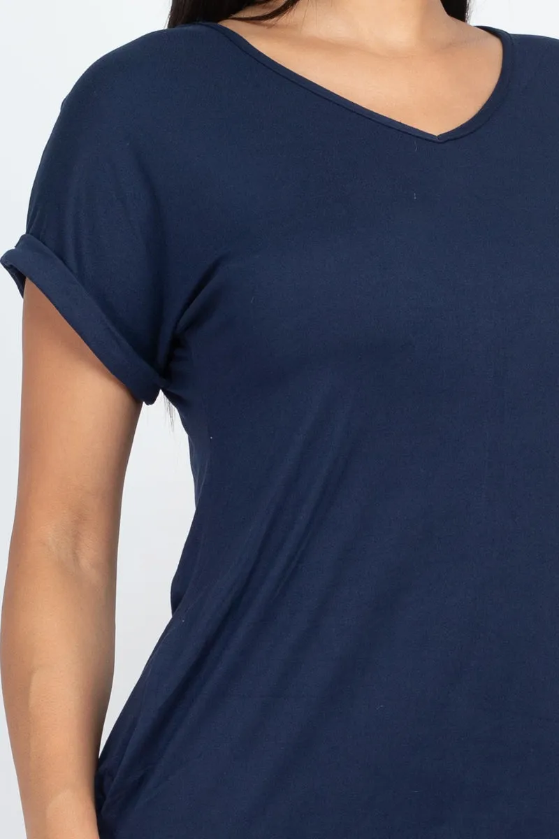 Cap Sleeve Pocket Mini Dress (capella)