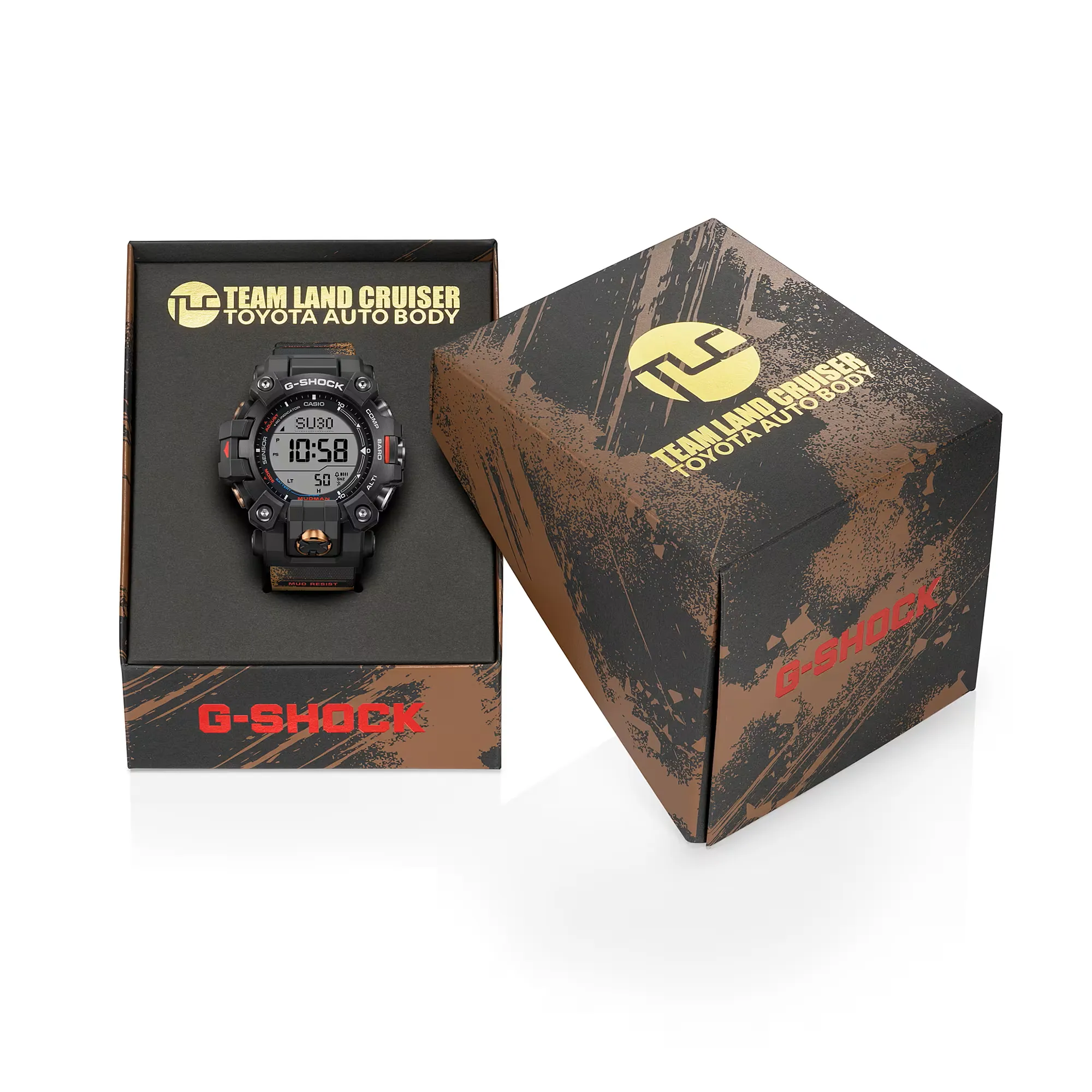 Casio G-Shock Mudman Master-of-G 2024 Team Land Cruiser Toyota Auto Body Collaboration Model GW-9500TLC-1