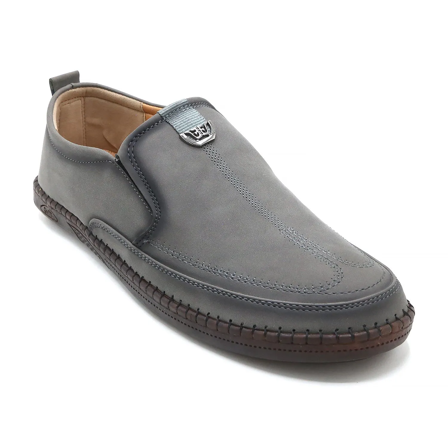 Clarks Men’s Grey Casual Loafers – Slip-On Style – Breathable Upper