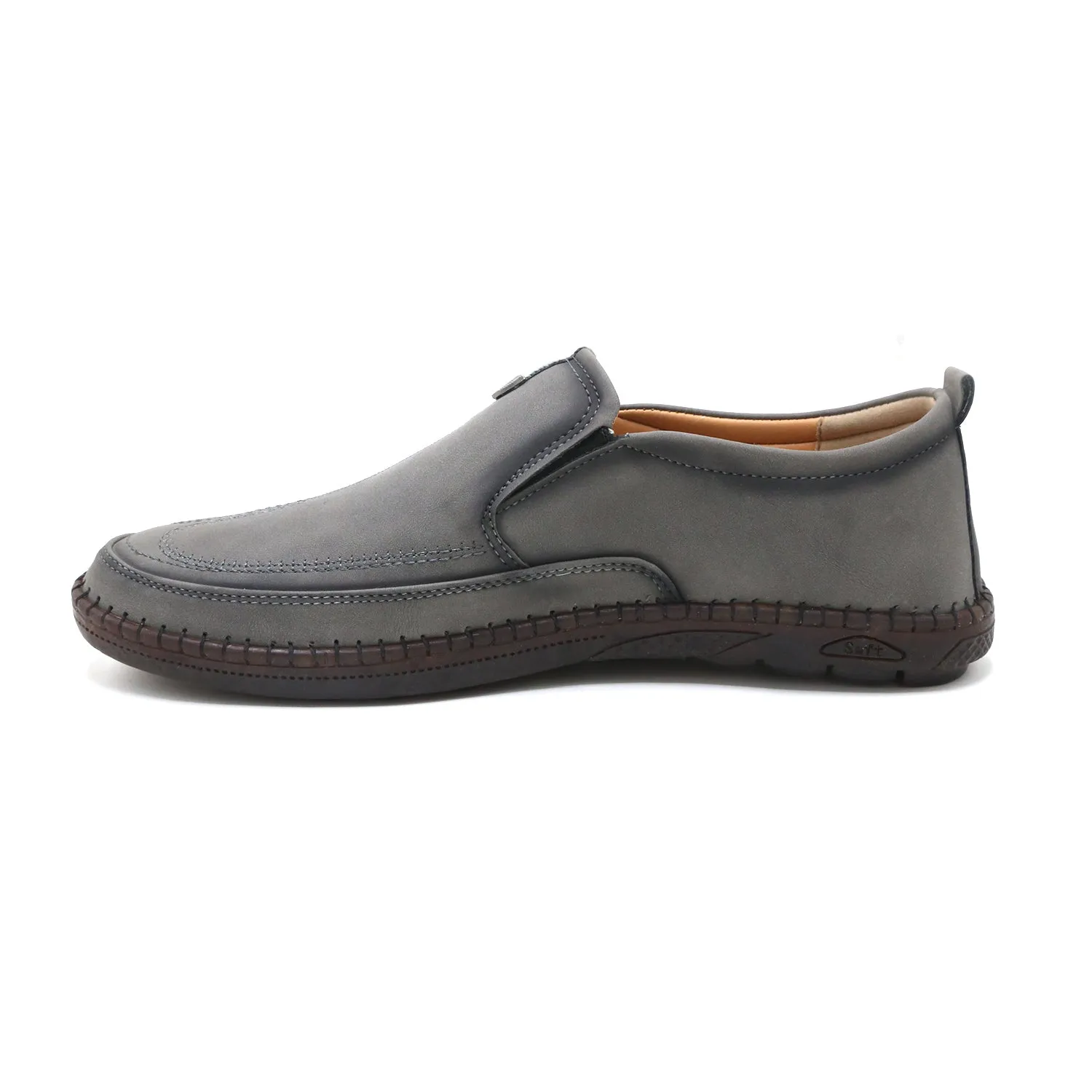Clarks Men’s Grey Casual Loafers – Slip-On Style – Breathable Upper