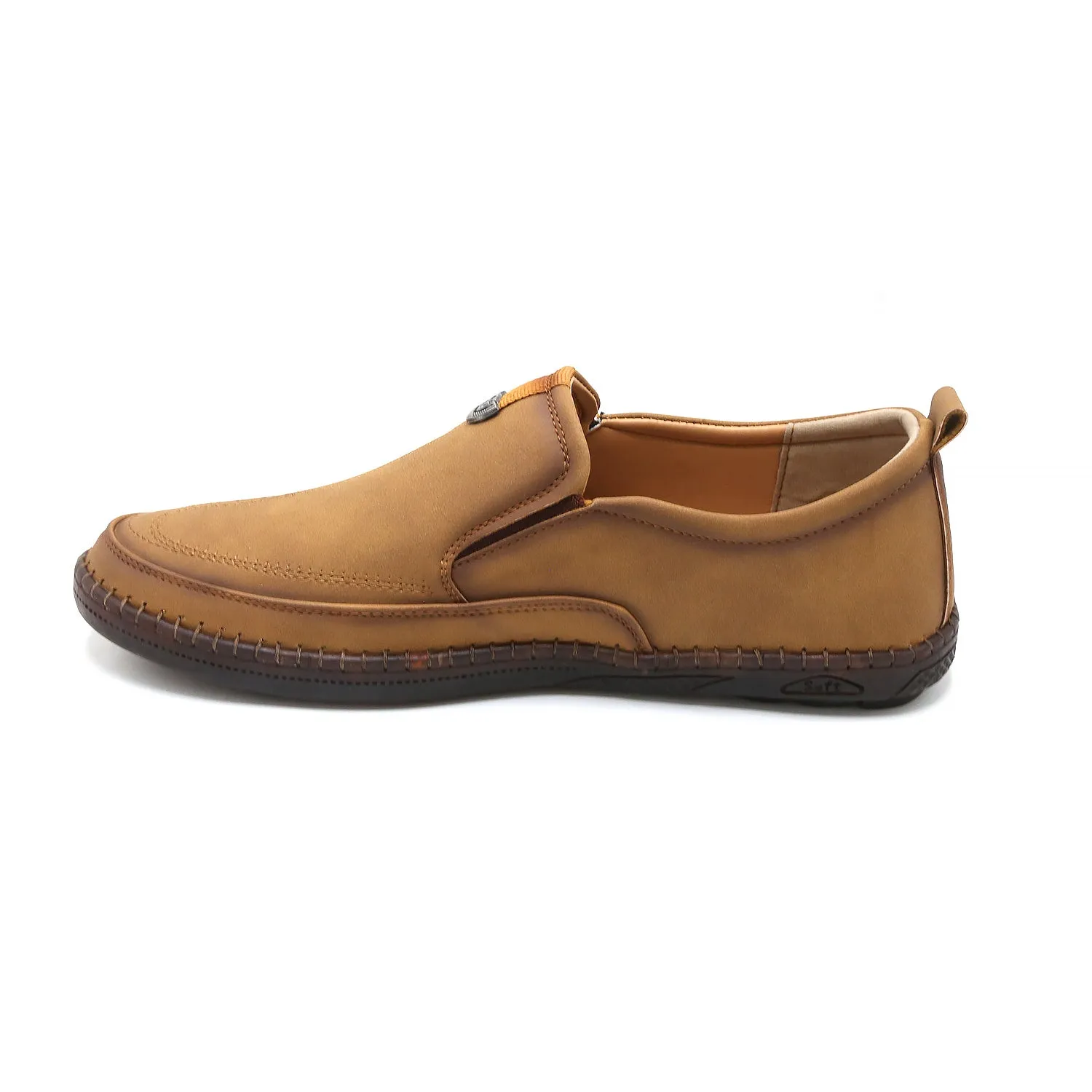 Clarks Men’s Mustard Casual Loafers – Slip-On Style – Breathable Upper