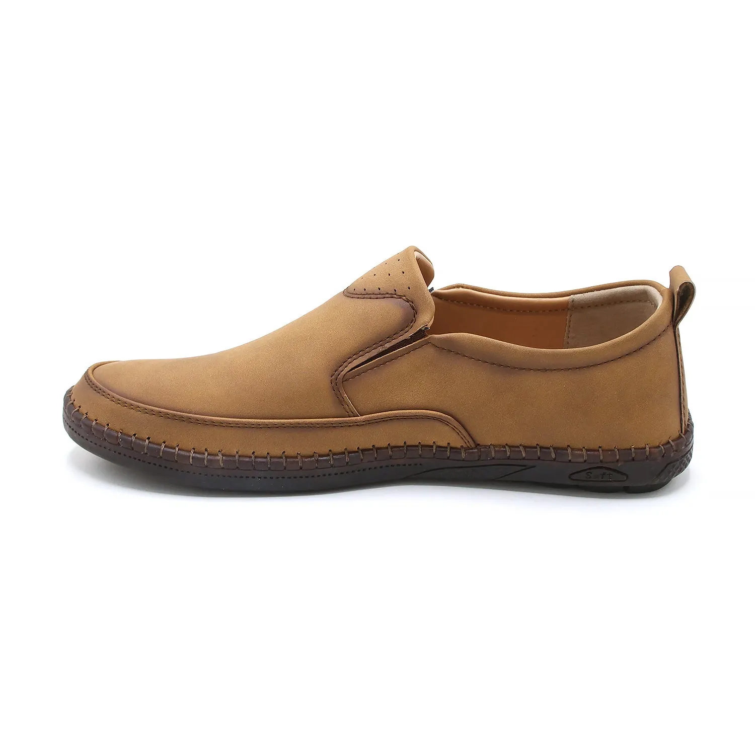 Clarks Men’s Mustard Casual Loafers – Slip-On Style – Breathable Upper