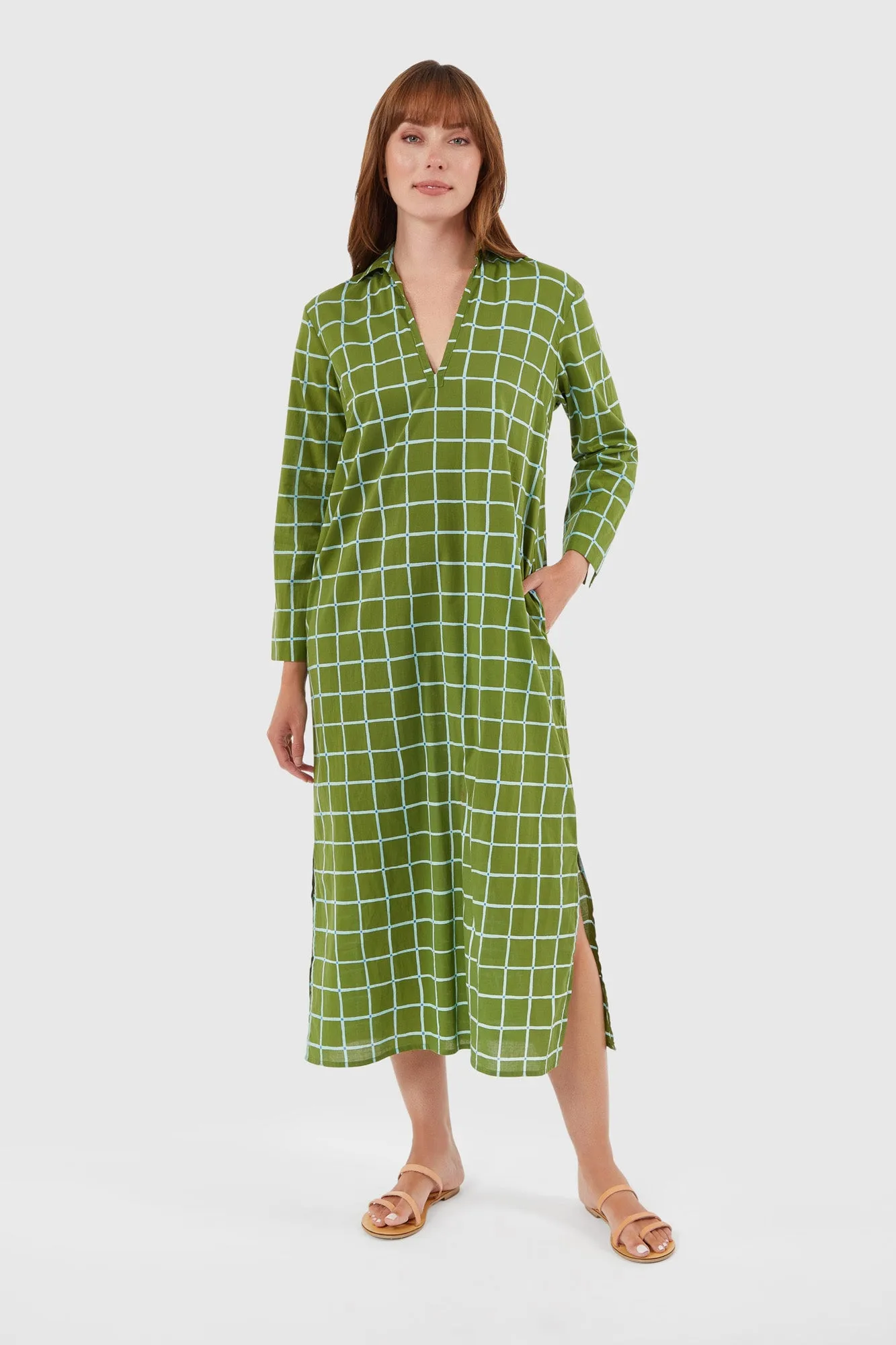 Classic Kurta - Boxwood Grid