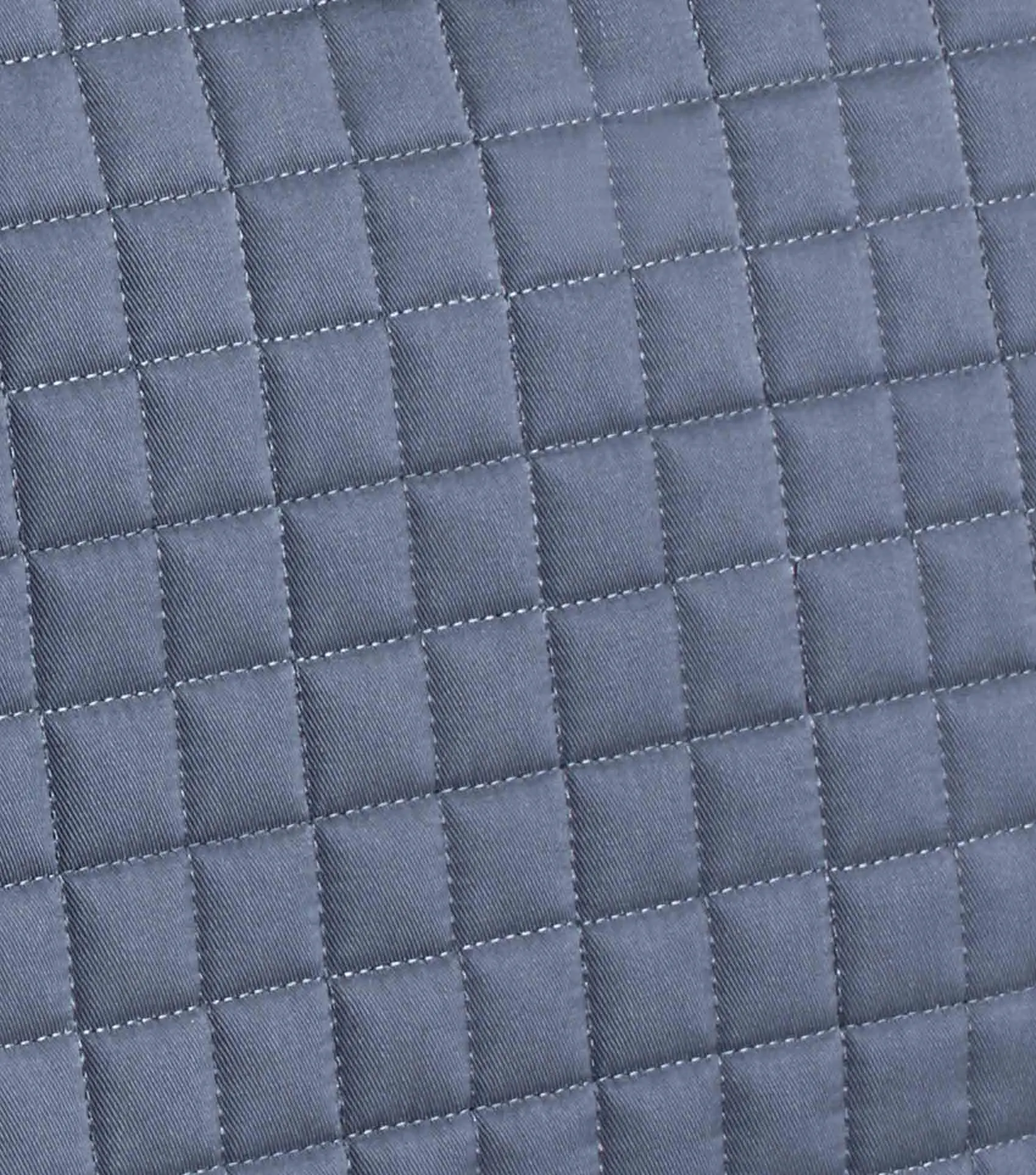 Close Contact Merino Wool European Saddle Pad - Dressage Square Grey/Black Wool