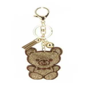 Comfy Keychain -Brown Charms