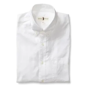 Cotton Oxford Sport Shirt Morris Solid WHITE