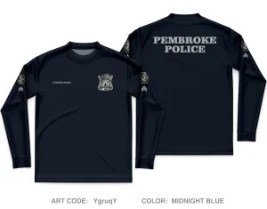 CUSTOM Pembroke Police Department Core Men's LS Performance Tee - YgruqY