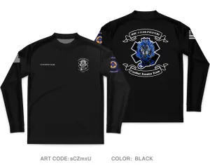 CUSTOM TF Wolverine Medical platoon Core Men's LS Performance Tee - sCZmxU
