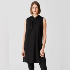 Eileen Fisher | Traceable Organic Cotton Jersey Hooded Dress Size XS