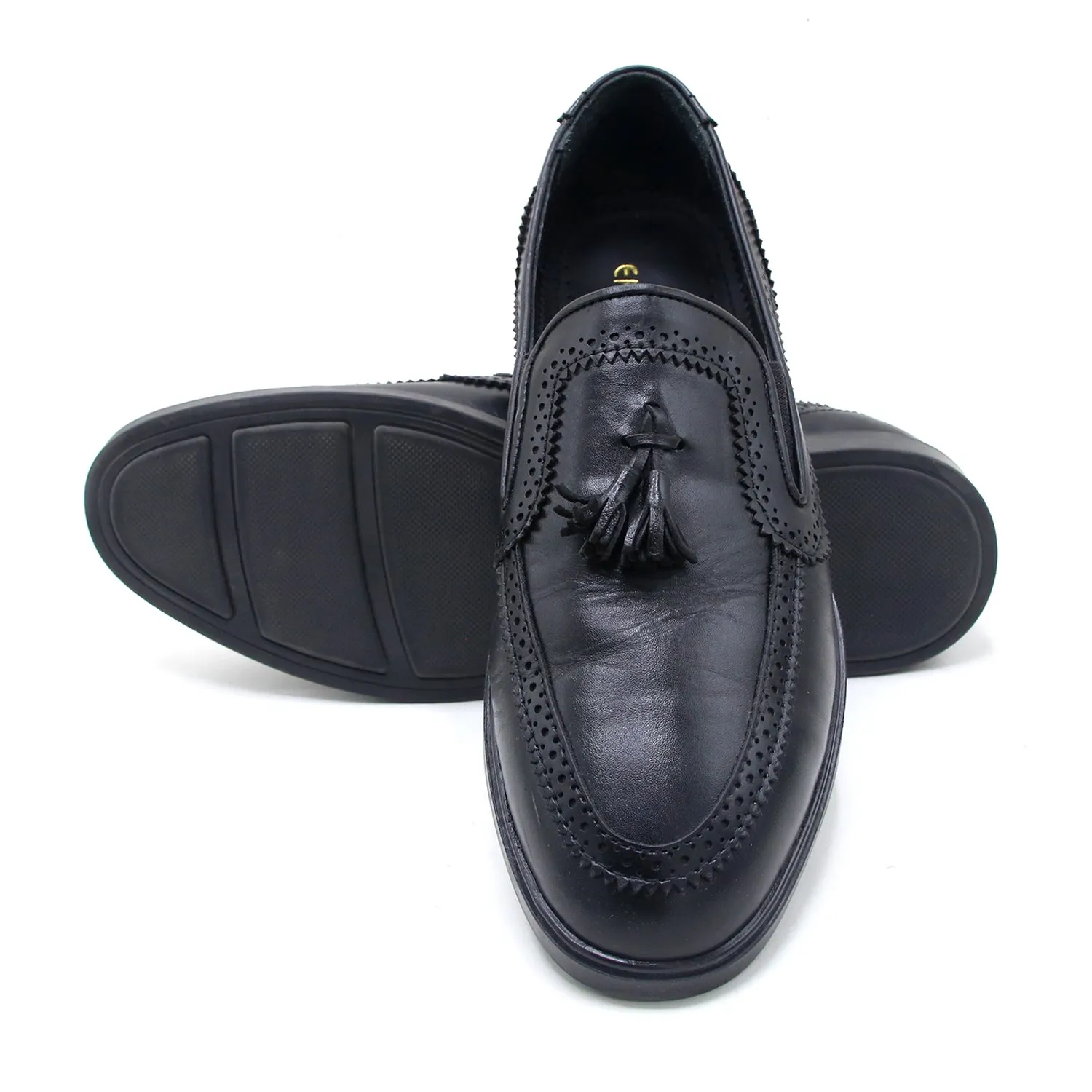 Eminent Casual Leather - Breathable Memory Insole Shoes - Black