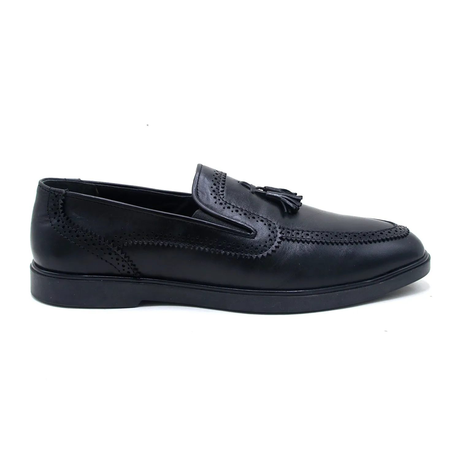 Eminent Casual Leather - Breathable Memory Insole Shoes - Black