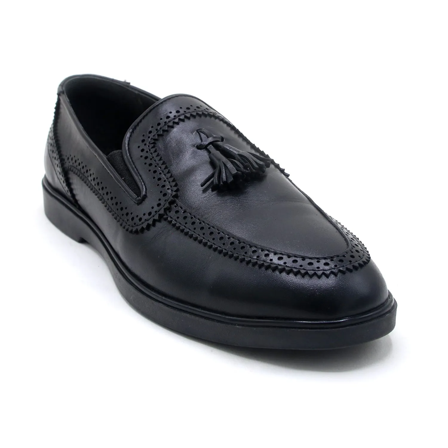 Eminent Casual Leather - Breathable Memory Insole Shoes - Black